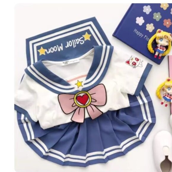 sailor moon girls shirt & skirt  2pc set - Picture 2 of 6